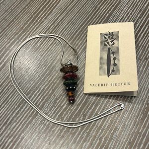 Valerie Hector hand beaded pendant